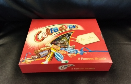 Carers Week raffle prize - Celebrations chocolate box