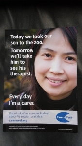 "Everyday I'm a carer" | Carers Week 2017 poster