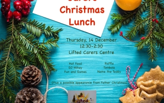 Christmas Lunch @ Lifted Carers Centre 2017 landscape poster | image source: pexels.com
