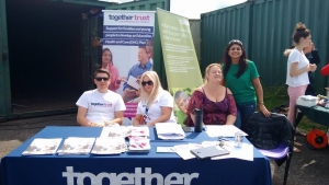 Together Trust and IAS Manchester at the Festival in the Park 2017 in Wythenshawe Park Athletics Track