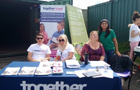 Together Trust and IAS Manchester at the Festival in the Park 2017 in Wythenshawe Park Athletics Track