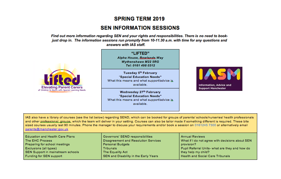 Poster for IAS Training Dates @ Lifted in Spring 2019