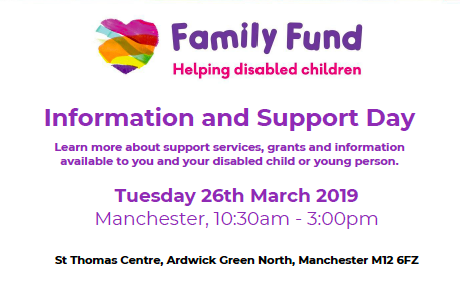 Cropped screenshot of the flyer of Family Fund's Information and Support Day