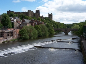 image of the Durham Castle and Cathedral as seen from across the River Wear | image credit: WIkimedia