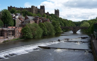 image of the Durham Castle and Cathedral as seen from across the River Wear | image credit: WIkimedia