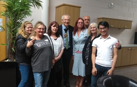 Carers Week Information Event - Lord Mayor Eddy Newman with Lifted team