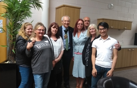 Carers Week Information Event - Lord Mayor Eddy Newman with Lifted team 2