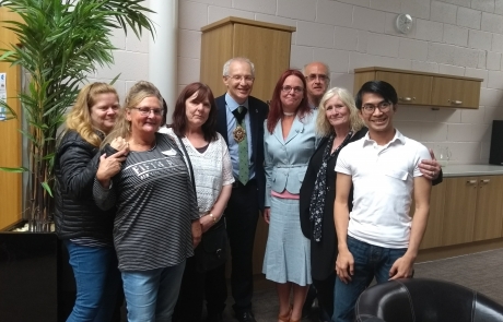 Carers Week Information Event - Lord Mayor Eddy Newman with Lifted team 3