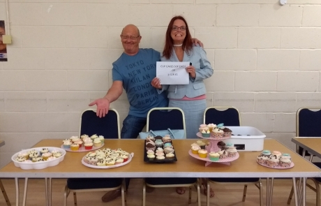 Carers Week Information Event stall - cakes