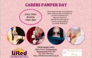 poster for Lifted's pamper days