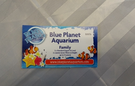Blue Planet Aquarium voucher for the Lifted Christmas raffle