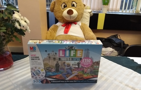 The Game of Life board game for the Lifted Christmas raffle