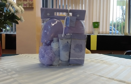 lavender slipper bag set for the Lifted Christmas raffle