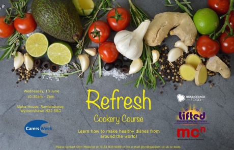 'Refresh' Cookery Course | With Bounceback Food and Manchester Carers Network | Carers Week